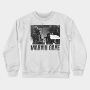 marvin gaye simple urban black n white Crewneck Sweatshirt